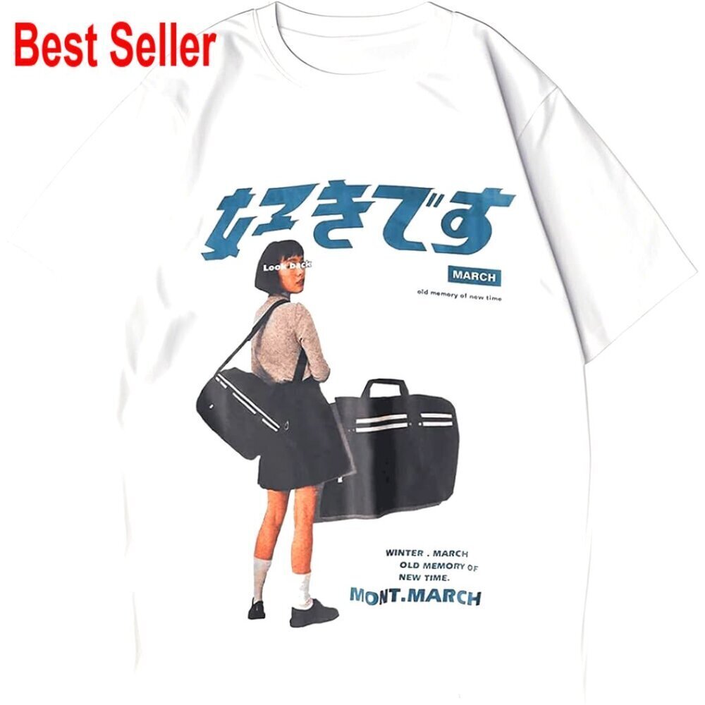 Oversized Graphic Tee Y2K Streetwear Vintage Distressed Unisex Heavyweight